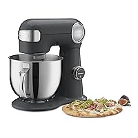 Cuisinart SMD-50GPH Precision Pro 5.5-Quart Digital Stand Mixer with 12-Speeds, 3 Preprogrammed Food Prep Settings, Mixing Bowl, Whisk, Flat Mixing Paddle, Dough Hook, and Splash Guard, Graphite