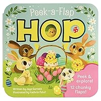 Peek-a-Flap Hop - Children's Lift-a-Flap Board Book Gift for Easter Basket Stuffers, Ages 2-5 Peek-a-Flap Hop - Children's Lift-a-Flap Board Book Gift for Easter Basket Stuffers, Ages 2-5 Board book