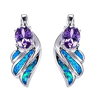 Female Blue Opal earring fashion jewelry earrings