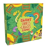 Pressman Giant Snakes & Ladders Game - Classic Gameplay Supersized, 60 months to 1188 months