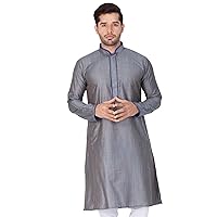 Elina fashion Men's Tunic Cotton Silk Kurta Pajama Set Indian Traditional Wear