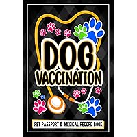 Dog Vaccination Record; Pet Passport And Medical Record Book:: dog vaccination record log book Puppies Vaccine Log Book, Dog Health Notebook, Dog ... Reminder Book, 120 Pages 6