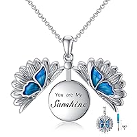 SOULMEET Cremation Jewelry for Ashes, Sterling Silver Urn Necklace for Ashes Women Men, Cherish Memories Jewelry to Keep Someone Near to You