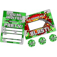 Pixel Party Invitations - Large 5