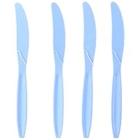Amscan Pastel Blue Plastic Knife Big Party Pack, 100 Ct.