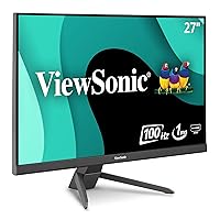 ViewSonic VX2767-MHD 27 Inch 1080p Gaming Monitor with 100Hz, 1ms, Ultra-Thin Bezels, FreeSync, Eye Care, HDMI, VGA, and DP (Renewed)