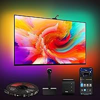 Govee Envisual LED Backlights for 75-85 inch TVs, 16.4ft RGBIC WiFi DreamView T1 TV Backlights with Camera, Works with Alexa & Google Assistant, App Control, LED Lights Scene Mode, H6199