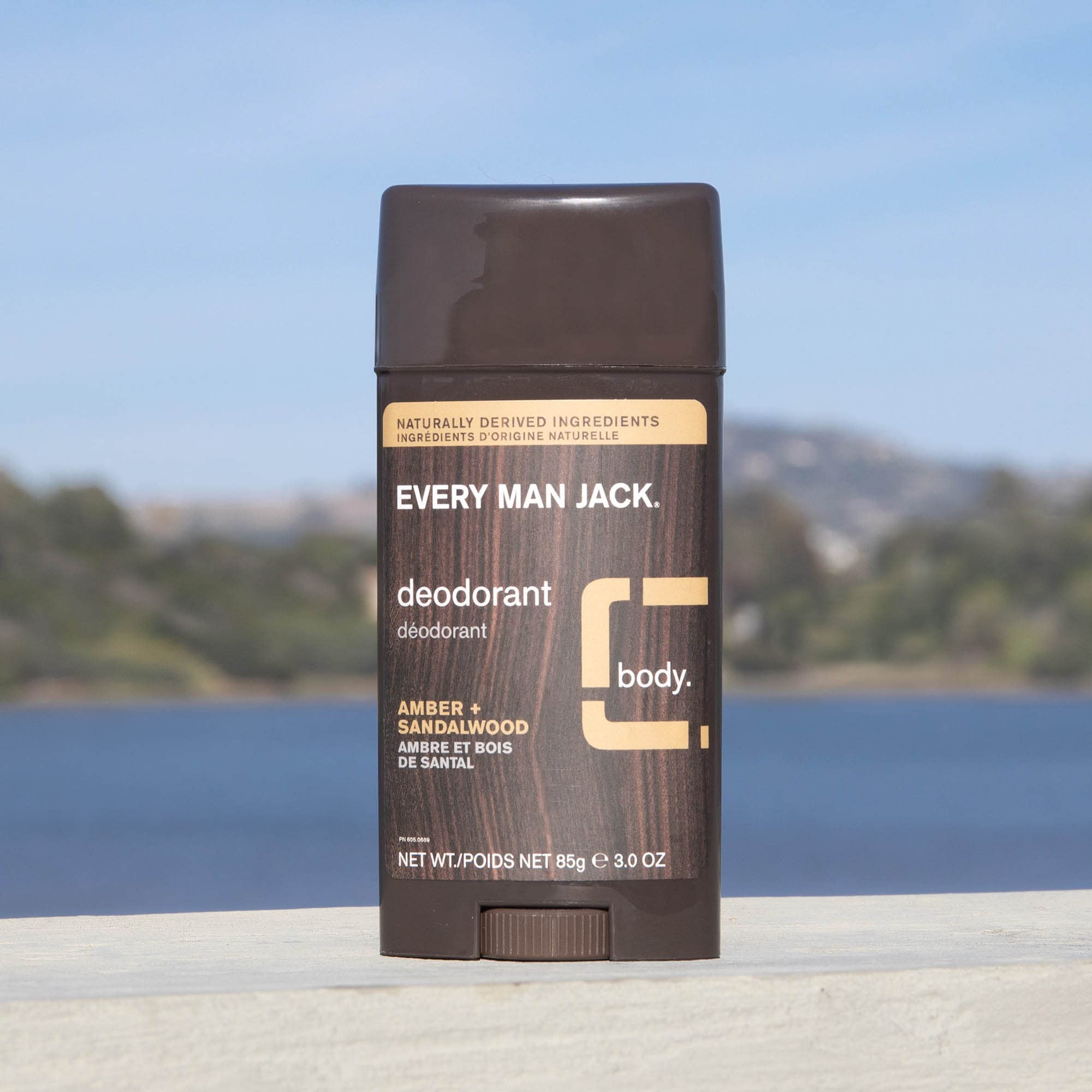 Every Man Jack Men’s Body Wash + Deodorant Set - Cleanse All Skin Types and Fight Odors with Naturally Derived Ingredients and Amber + Sandalwood Scent - Liter Body Wash Twin Pack + Deo Twin Pack
