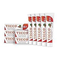 Vicco Vajradanti Herbal Ayurvedic Toothpaste | Natural Astringent and Analgesic| Consists of 18 Herbs, 100% Natural, Vegan, and Cruelty-Free | Regular (Pack of 5 x 3.53 Ounce)