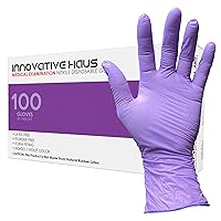 INNOVATIVE HAUS Indigo Powder Free Medical Exam Nitrile Gloves. Disposable Latex Free Gloves. Disposable Non Latex Gloves