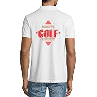 Daddy's Golf Buddy Herren Poloshirt Baumwolle Weiß