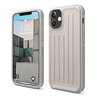 elago Protective Armor Case Compatible with iPhone 12 Mini [Stone] - Shock Absorbing Design, Durable TPU, Wireless Charging Supported [US Patent Registered]