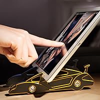 Tablet Stand for iPad 2 3 4 Air 2 Mini Samsung Galaxy Tab Note Pro Kindle/Smartphones Sports car Style Gold Aluminum