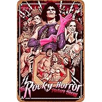 Retro Metal Sign Vintage Tin Sign The Rocky Horror Picture Show Movie Poster for Home Wall Decor Cafe Bar Office Art Sign Gift 12 X 8 inch