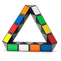 Rubik's Twist, Colorful 3D Puzzle Classic Brain Teaser Retro Fidget Toy Bend & Twist Into Shapes Objects Animals, for Adults & Kids Ages 8 and up