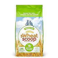 Natural Wheat Multi-Cat Litter, Superior Clumping with Odor Neutralizing Enzymes, 25 Pound Bag