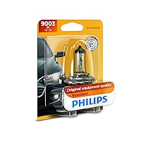 Philips 9003B1 Standard Halogen Replacement Headlight Bulb, 1 Pack