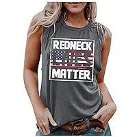 Vintage Patriotic Tank Tops Women 4Th of July Flag Shirts Summer Trendy Sleeveless T-Shirt Casual Vest Tanks Plus Size Clothes for Women Deals of The Day Lightning Deals Today