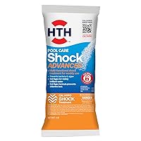 HTH 52035 Swimming Pool Care Shock Advanced, Swimming Pool Chemical, Cal Hypo Formula, 1lb