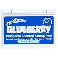 READY 2 LEARN Scented Stamp Pad - Blueberry - Blue - Non-Toxic - Fade Resistant - Fun Art Supplies for Kids