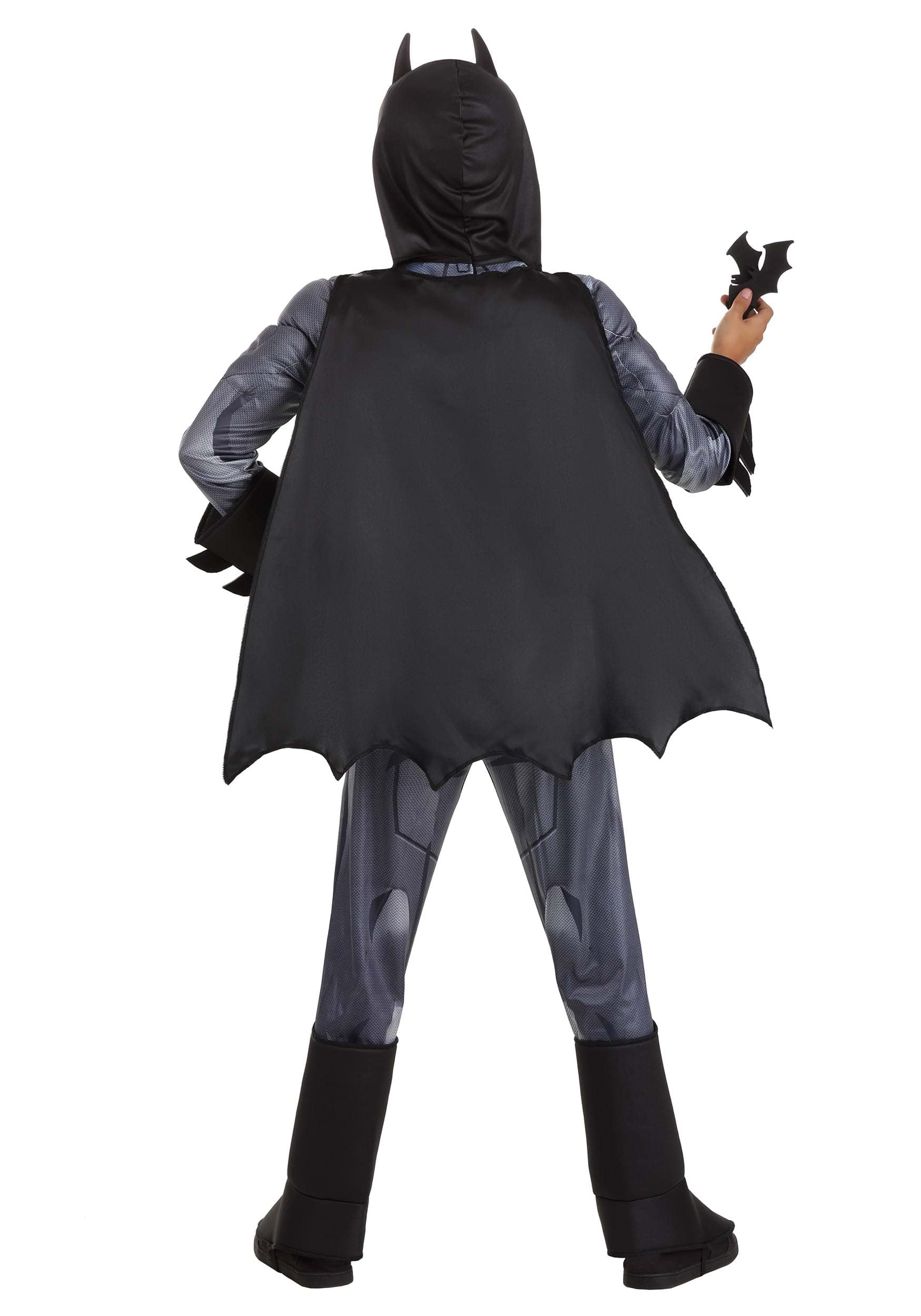 Deluxe DC Comics Batman Costume for Kids, Black Superhero Suit, Cape & Mask for Superhero Parties & Halloween