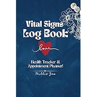 Vital Signs: Health Tracker & Appointment Planner!: Personal health record keeper to track Blood sugar & Blood pressure, emergency contacts, Symptoms, ... and other necessary information - Blue