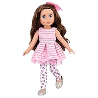 Bluebell 14-inch Poseable Fashion Doll - Dolls for Girls Age 3 & Up,Pink, Brown, Silver, Blue