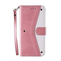 Wallet Case for Samsung Galaxy S23/s23plus/s23ultra, Pu Leather Folio Flip Cover Phone Cases, 360 Full Body Coverage, with Kickstand, Wrist Strap, Card Holder Slots,Pink,S23 6.1''