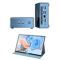 GEEKOM Mini PC Mini IT13, 13th Intel Core i7-13620H (10C/16T, up to 4.9GHz), 32GB DDR4 RAM/1TB PCIe Gen4 SSD, with 16 Inch Portable Monitor