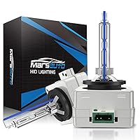 Marsauto D3S HID Bulbs, 35W Super Bright Xenon, 5000K Comfort Daylight HID Replacement Bulbs(Not Halogen/Led Bulbs), 5 Minutes Installation, Low/high Beam