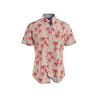 Tommy Hilfiger Men's Big & Tall Short Sleeve in Regular Fit Button Down Shirt