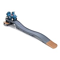 Step2 Up & Down Roller Coaster Toy Kids Toy, Ride On Push Car, Indoor/Outdoor Playset, Toddlers 2-5 Years Old, Compact Storage, Max Weight 50 lb., Gray & Blue
