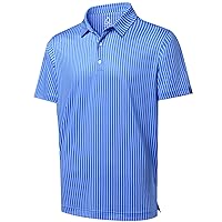 DEOLAX Mens Polo Shirts Fashion Print Mens Golf Shirt Dry Fit Mens Golf Polo Short Sleeve Quick Dry Funny Golf Shirt for Men