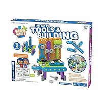 Kids First: Intro to Tools & Building STEM Experiment Kit for Ages 3+ | Build 6 Models, Learn Basic Mechanical Engineering Principles | Make Your Own Workbench with Durable Parts