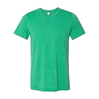 Bella Canvas Men's Taped Shoulders Crewneck T-Shirt, Heather Kelly, Medium