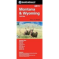 Rand McNally Easy To Read Folded Map: Montana & Wyoming State Map Rand McNally Easy To Read Folded Map: Montana & Wyoming State Map Map