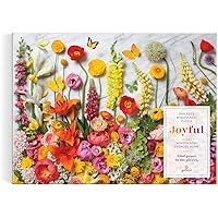Joyful 1000 Piece Puzzle from Galison - Peaceful and Mindful Jigsaw Puzzle, Bright and Floral, Thick and Sturdy Pieces, Great Gift Idea!
