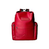 Hunter UBB2022LRSMLR Original Top Clip Backpack, Lavalized Leather, Red