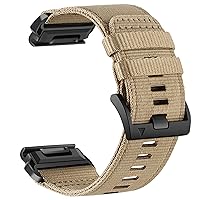 Abanen Rugged Nylon Watch Bands for Garmin Fenix 7X / Fenix 6X / Fenix 5X/Enduro 2, Quick Fit 26mm Adjustable Woven Nylon Sports Wrist Strap with Stainless Steel Clasp for Tactix 7 Pro, epix Pro 51mm