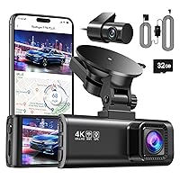 REDTIGER F7NP 4K Dash Cam with Wi-Fi GPS Front and OBD hardwire kit