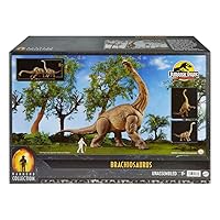 Brachiosaurus Action Figure, Compatible with Mattel Jurassic World Hammond Collection