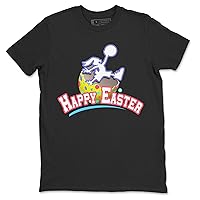 Easter Candy Design Printed Jumpman Bunny Sneaker Matching T-Shirt