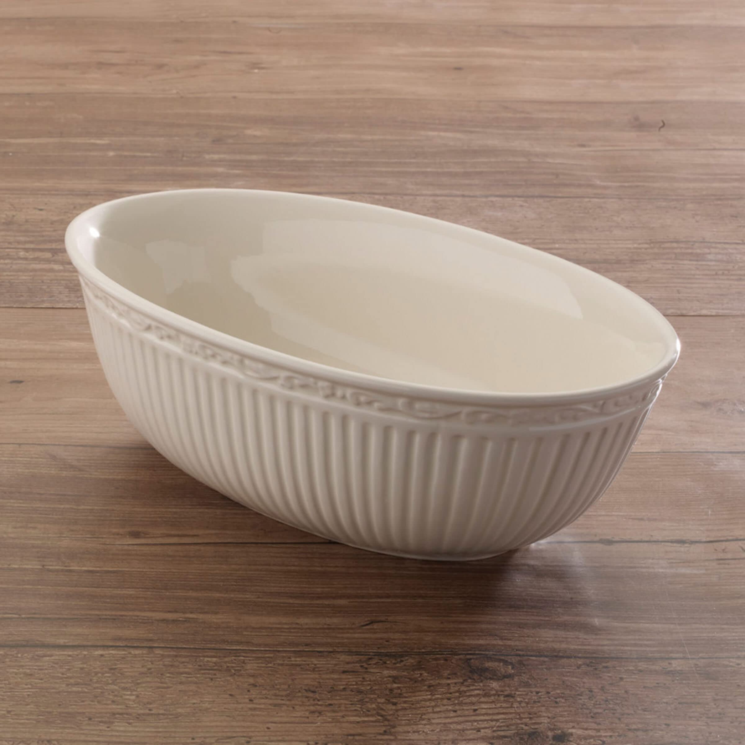 Mikasa Italian Countryside Oval Serving Bowl, 10.5-Inch