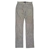 Ralph Lauren Polo Mens Fine Suede Leather Pants 5-Pocket Jeans Grey Brass 30/34 $1195