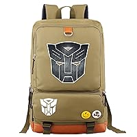 Novelty Transformers Printed Backpack Lightweight Travel Rucksack-Casual Daily Book Bag Canvas Laptop Bag