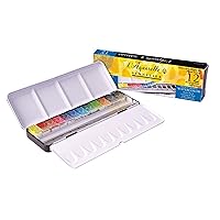 Sennelier French Artists' Watercolor Metal Tin Set, Set of 12, Multicolor
