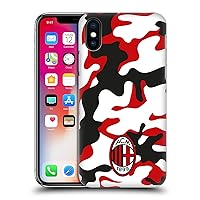 Officially Licensed AC Milan Camouflage Crest Patterns Hard Back Case Compatible with Apple iPhone X/iPhone Xs