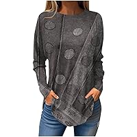 Long Sleeve Shirts for Women, Women's Casual Retro Print Graphic Shirt Oversized Pullover Loose Tops Blouse Trendy Shirt