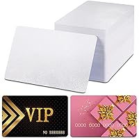 100 Pcs Metal Business Card Blanks - Printable Business Cards Sublimation Blanks Name Cards White Business Cards Customize for Promotion Gift Card - Desk Business Card Number Tag Metal Cards