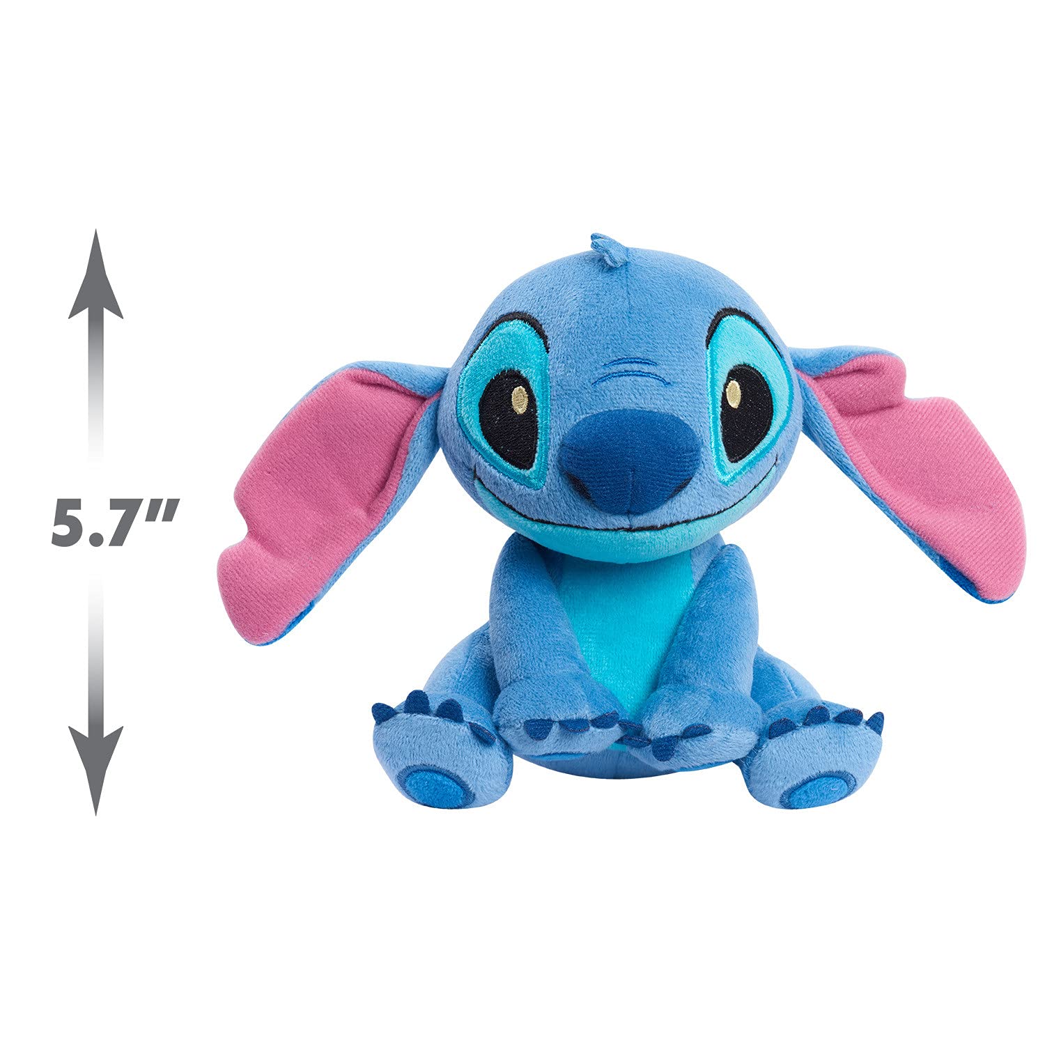 Disney’s Lilo & Stitch 7.5 Inch Beanbag Plushie, Floppy Ears Stitch, Officially Licensed Kids Toys for Ages 2 Up, Gifts and Presents by Just Play